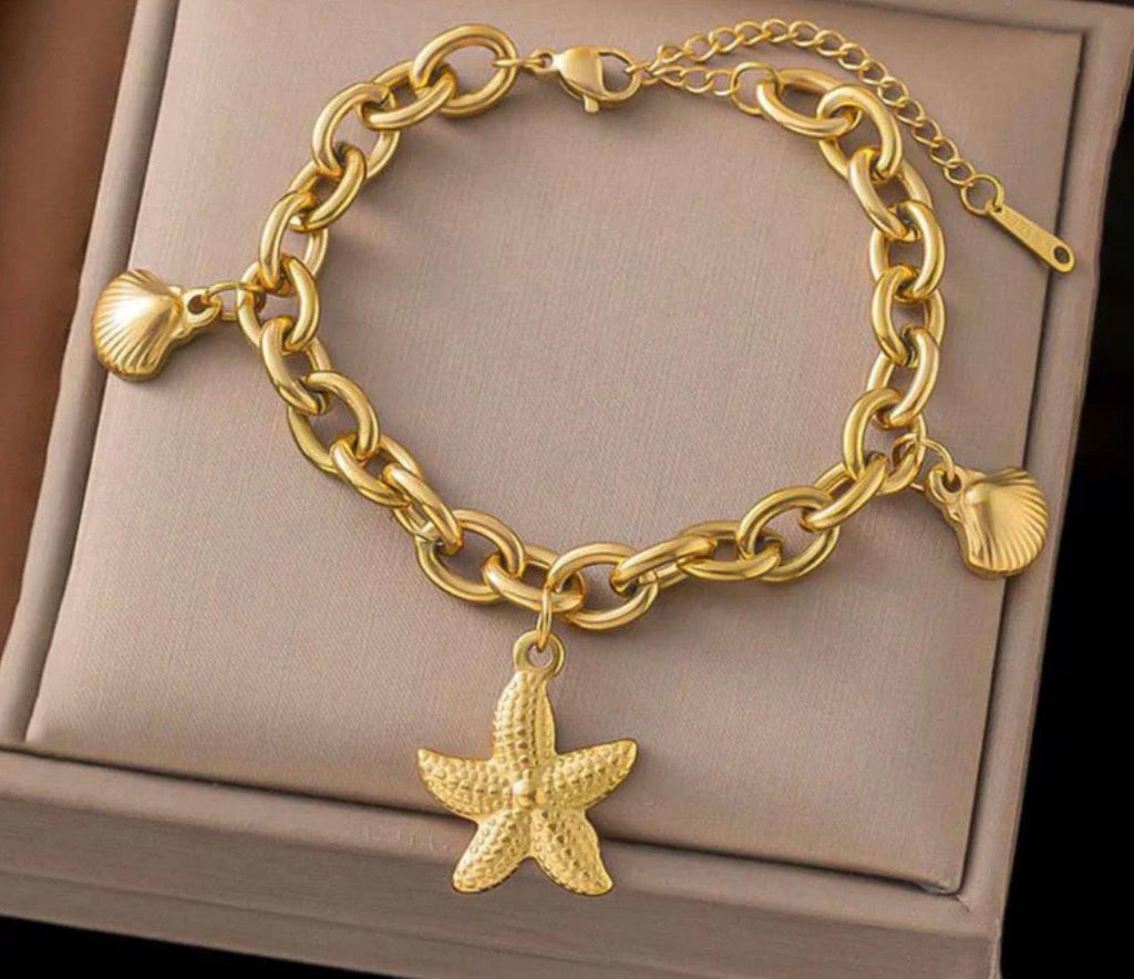 Anti Tarnish Star Themed Wraparound Bracelet