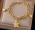 Anti Tarnish Star Themed Wraparound Bracelet