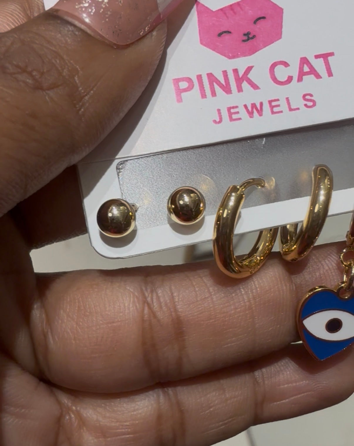 Combo set Gold-Plated Anti Tarnish Earrings