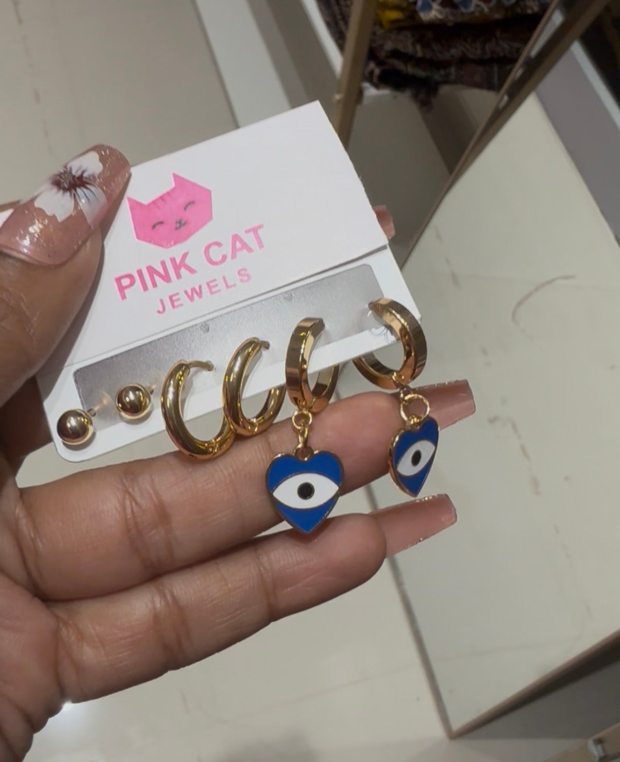 Combo set Gold-Plated Anti Tarnish Earrings