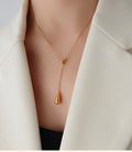 Anti Tarnish Teardrop Pendant Necklace