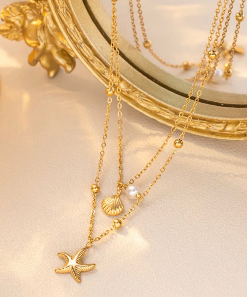 Anti Tarnish Star Themed Necklace