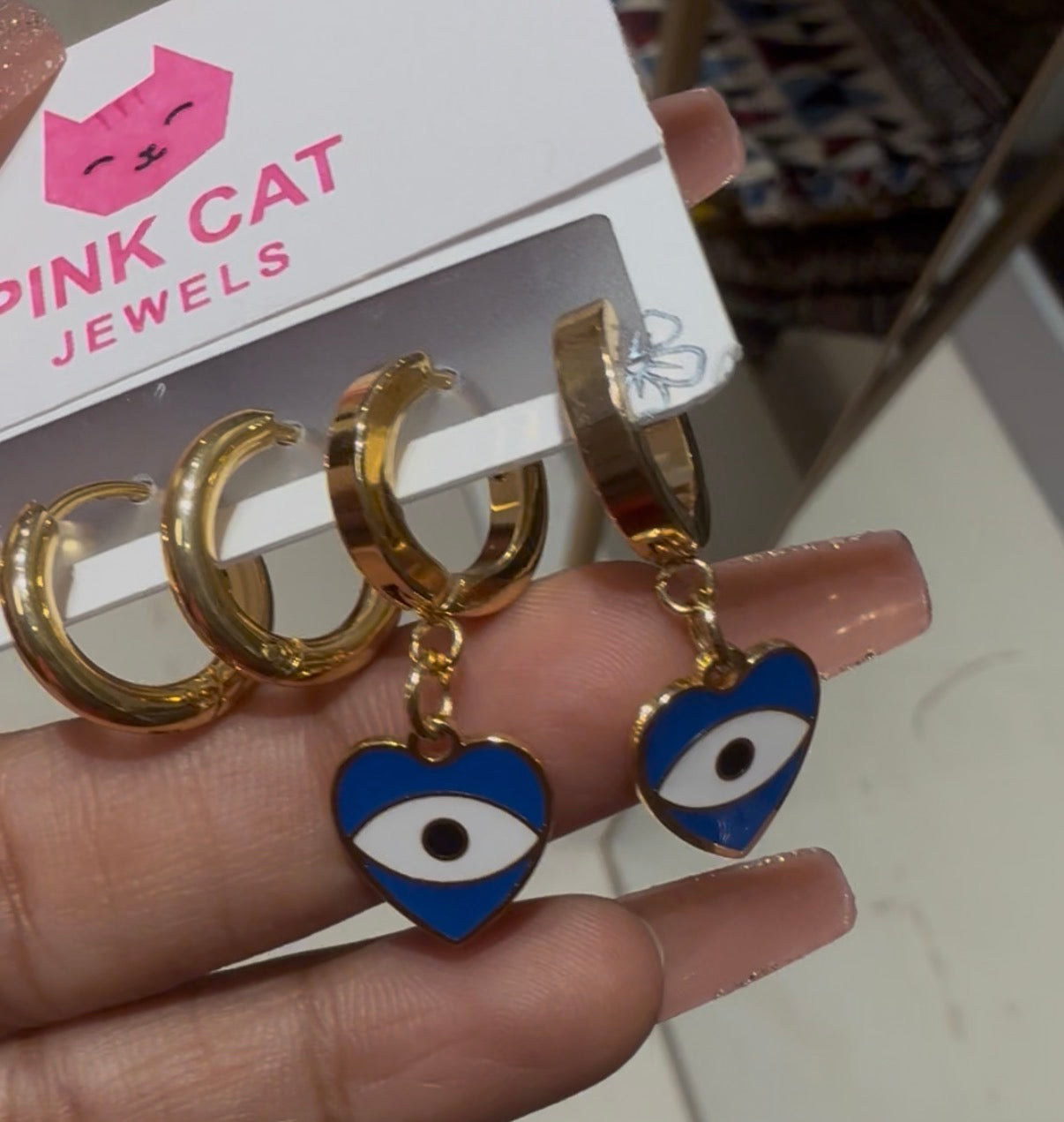 Combo set Gold-Plated Anti Tarnish Earrings