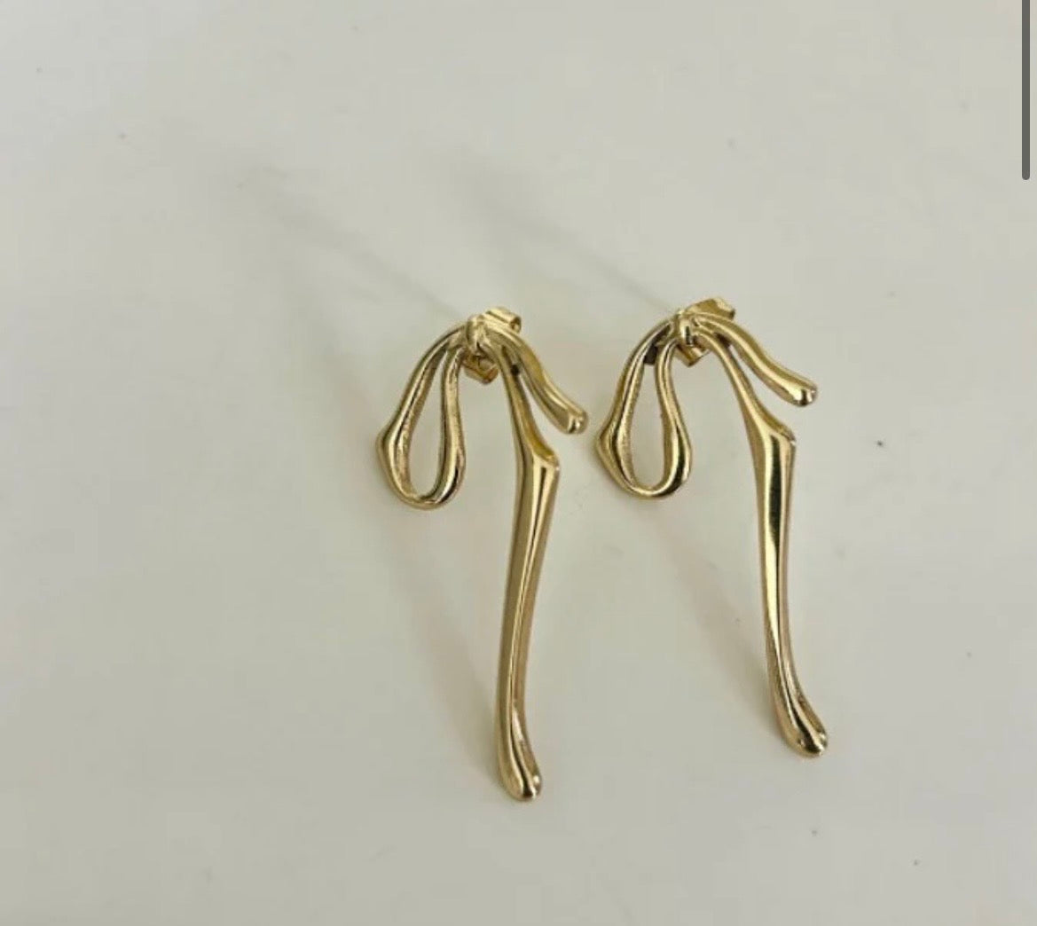 Hanging Classic Bow Anti Tarnish Earring