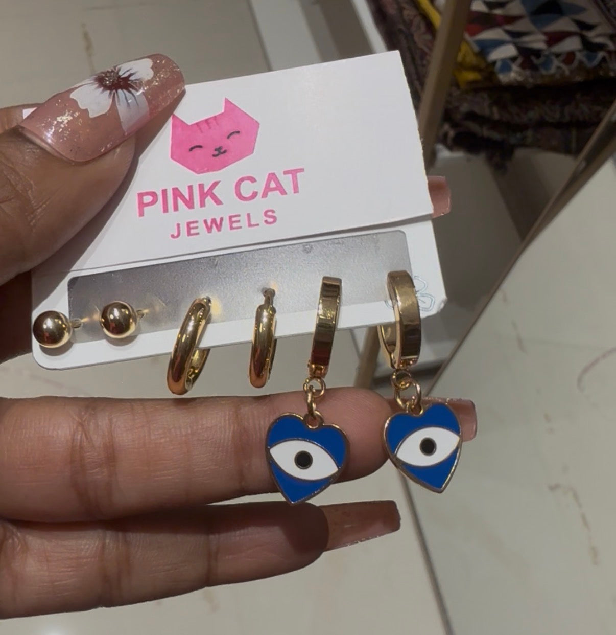 Combo set Gold-Plated Anti Tarnish Earrings