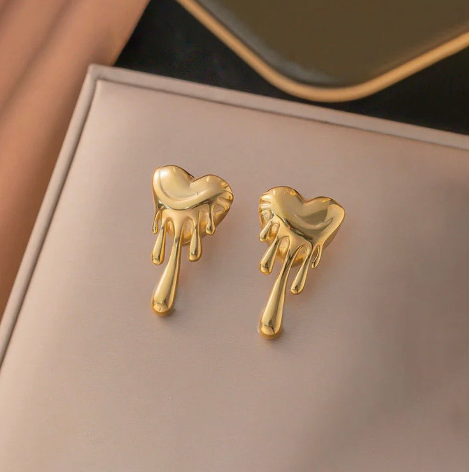 Anti Tarnish Stainless Steel Quirky Drop Earrings