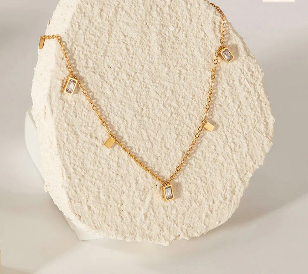 Anti Tarnish Geometric Necklace