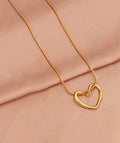Anti Tarnish Heart themed Necklace