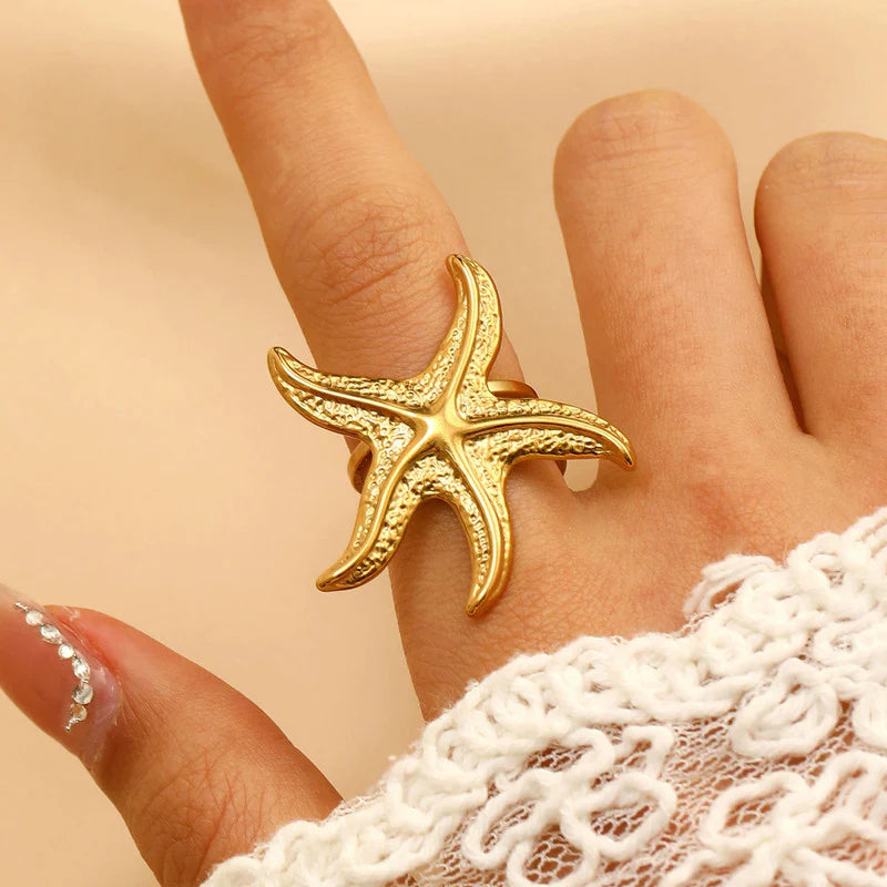 Anti Tarnish Star themed Ring