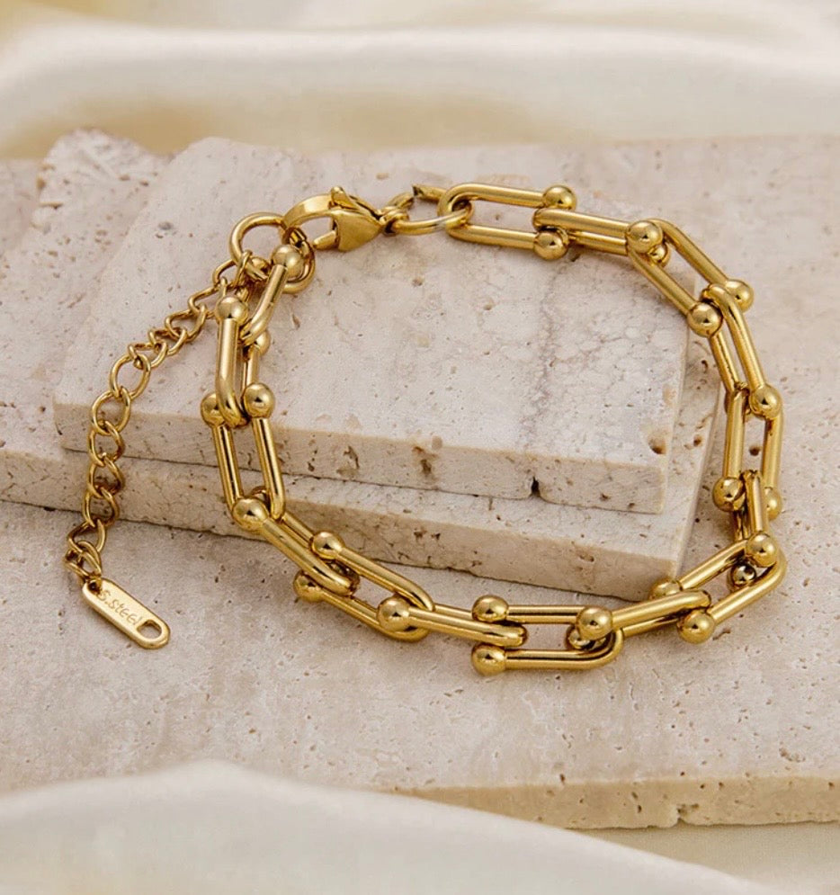 Anti Tarnish Rope Design Wraparound Bracelet